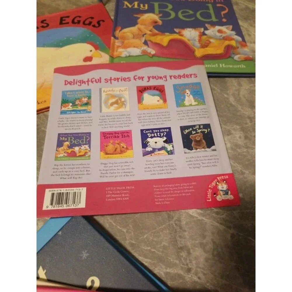 Children's books collection in carrying case